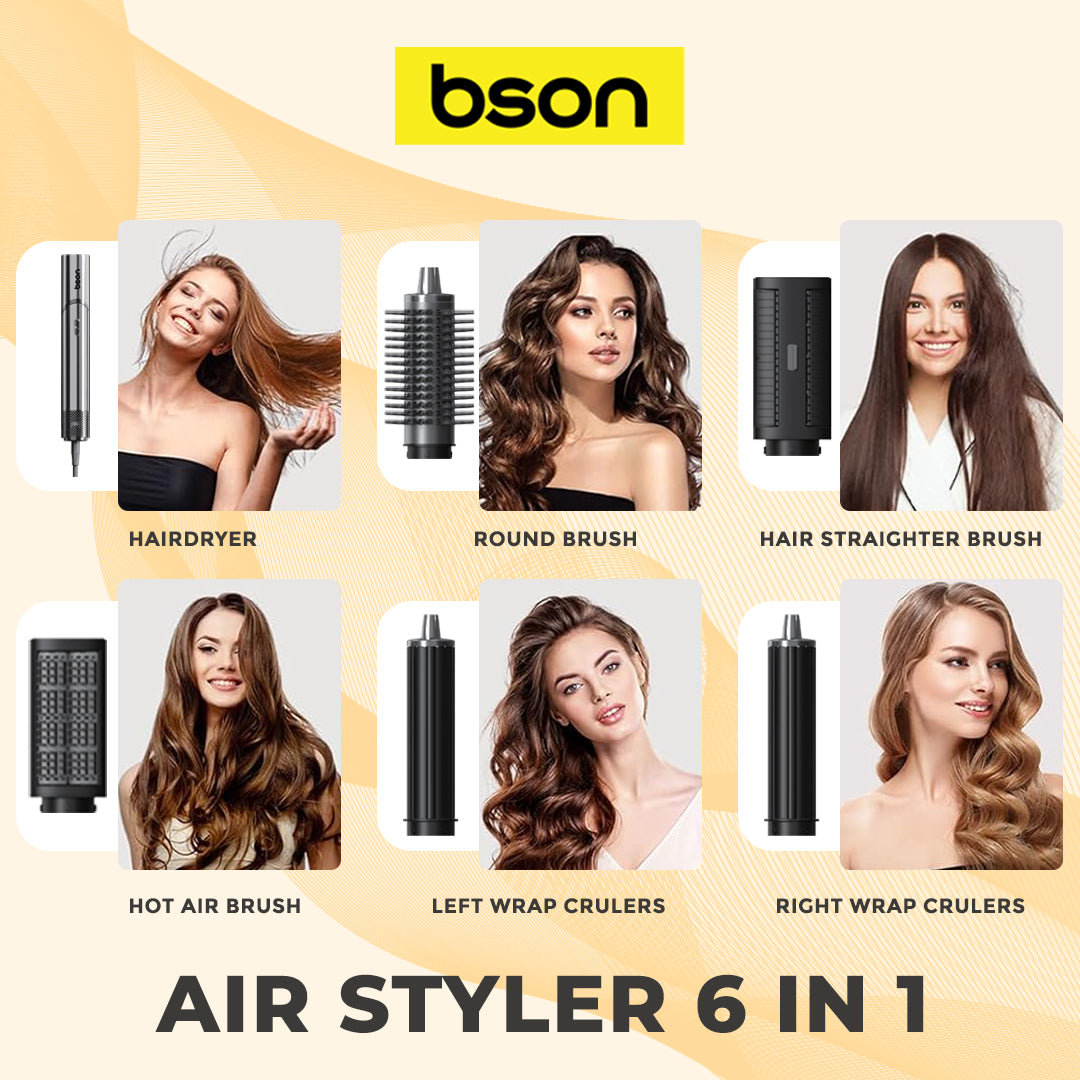 Bson 6-in-1 Professional Hair Dryer & Styler